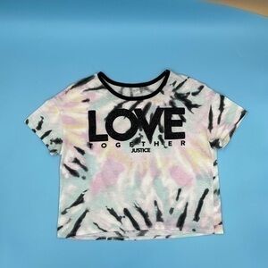 Y2K JUSTICE Tie Dye Graphic T-Shirt